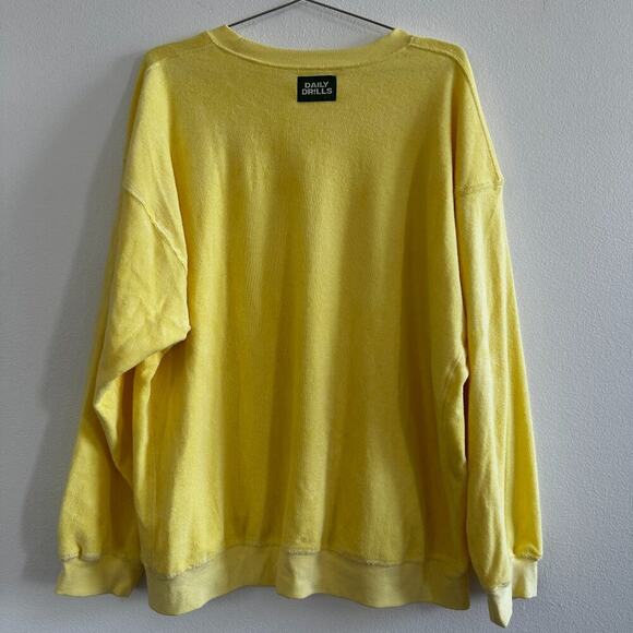 Daily Drills Terry Crewneck Sweatshirt – Yellow - Picture 1 of 3